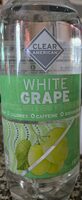White grape flavored sparkling water beverage, white grape