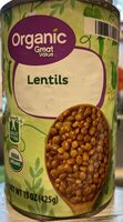 Organic lentils