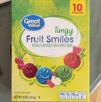 Great Value Tangy Fruit Smiles