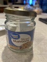 Great value, sliced mushrooms