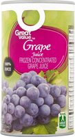 Frozen Concentrate, Grape Juice