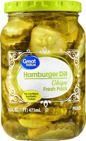 Hamburger Dill Chips Pickles