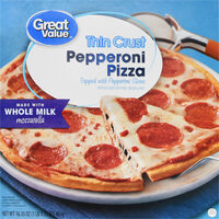 Pepperoni Pizza Topped With Pepperoni Slices