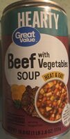 Great Value Hearty Beef with Vegetable Soup