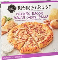 Chicken bacon ranch sauce pizza rising crust