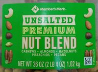 Unsalted premium nut blend