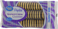 Duplex Sandwich Creme Cookies