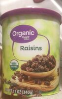 Organic raisins