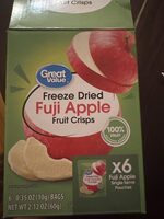 Freeze dried apple crisps