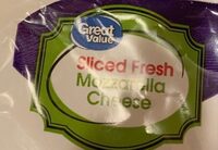 Sliced fresh mozzarella