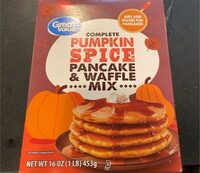 Fall pumpkin spice complete pancake & waffle mix