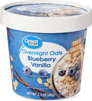 Blueberry vanilla overnight oats