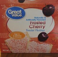 Frosted cherry toaster pastries