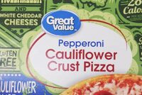 Pepperoni cauliflower pizza