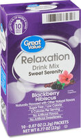 Blackberry hibiscus sweet serenity relaxation drink mix