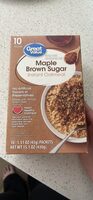 Maple Brown Sugar Instant Oatmeal