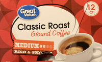 Classic roast ground coffee