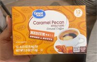 Caramel pecan ground coffee