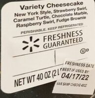 Variety cheesecake