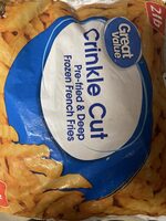 Crinkle Cut Pre-fried & Deep Frozen French Fries
