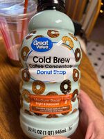 Cold Brew Coffee Concentrate Donut Shop Medium Roast
