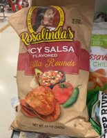 Spicy salsa flavored tortilla rounds