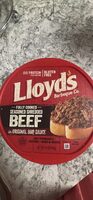 Lloyd's, seasoned shredded beef in original bbq sauce