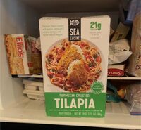 Parmasean crusted tilapia