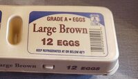 Large brown eggs