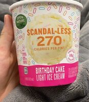Scandal less birthday cake light ice cream