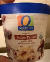 Organic butter pecan ice cream