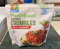 Lightly seasoned organic crumbles