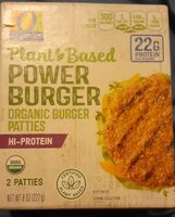 Plant based power burger