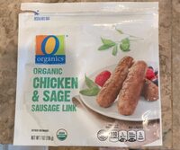 Organic chicken & sage sausage link
