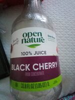 100% black cherry juice from concentrate
