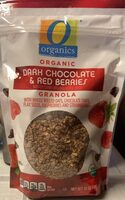 Organic dark chocolate & red berries granola