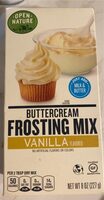 Vanilla flavored buttercream frosting mix