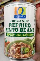 Organic spicy jalapeno refried pinto beans