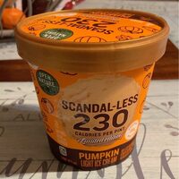 Pumpkin light ice cream