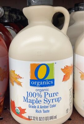 Organic 100 % Pure Maple Syrup Grade A Amber color Rich taste