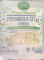 Plant based mozzarella style shreds