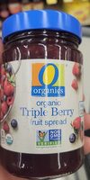 Organic triple berry fruit spread