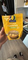 Organic roasted unsalted cashews, roasted unsalted