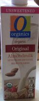 Unsweetened original organic almondmilk