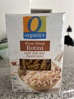 Organic whole wheat macaroni product, rotini