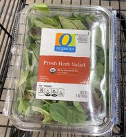 Organic fresh herb salad