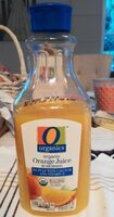 Organic orange juice, orange