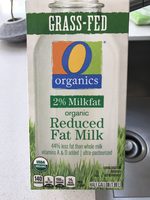 Organic reduced fat milk