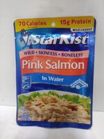 Wild Pink Salmon in Water