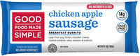Chicken apple sausage cage-free egg whites, cheddar cheese, roasted potatoes, salsa, peppers & scallions breakfast burrito, chicken apple sausage